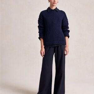 La Ligne Colby Pant 100% Cotton Midnight